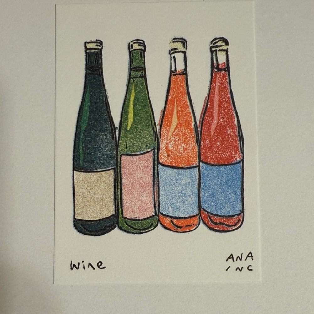 Ana Inciardi Mini Print, Wine